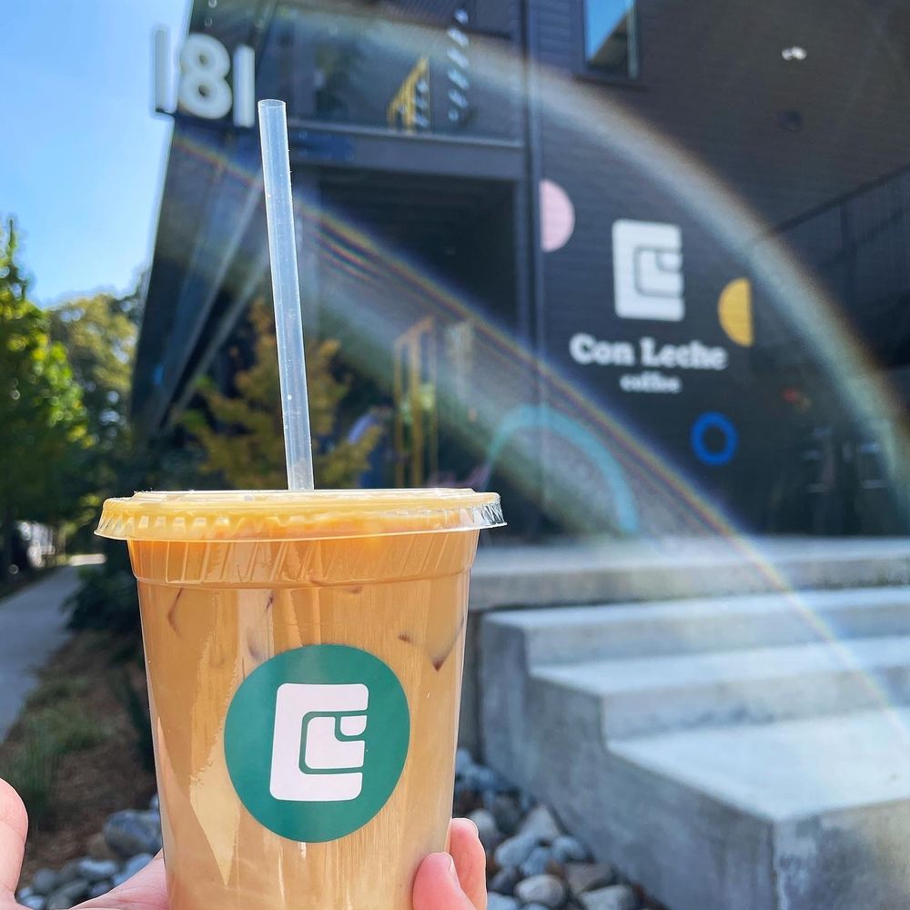 Con Leche Coffee - Iced latte with oat milk - Coffee & Tea Near Me - Atlanta, Georgia Con Leche Coffee - Iced latte with oat milk - Coffee & Tea Near Me - Atlanta, Georgia