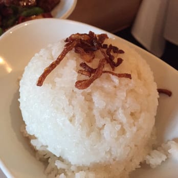 Rangoon Ruby - Coconut rice as a side, so good and sweet :)) - Asian Fusion Near Me - Palo Alto, California