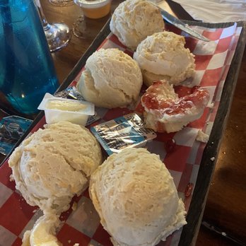 Biscuits and Bourbon - Biscuits, cold butter packets, honey flavored corn syrup. - New American Near Me - Henderson, Nevada Biscuits and Bourbon - Biscuits, cold butter packets, honey flavored corn syrup. - New American Near Me - Henderson, Nevada