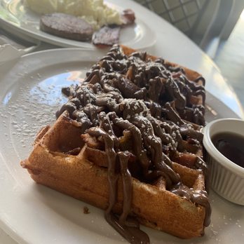 More Than Waffles - Baconutella with a side of egg whites, turkey bacon and turkey sausage! - Breakfast & Brunch Near Me - Encino, California