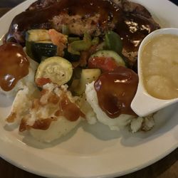 The lamb dinnerk