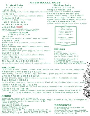 Menu photo 1 Chip's Pizza & Subs Carey, OH Menu photo 1 Chip's Pizza & Subs Carey, OH