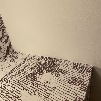 Vinyl Wallpaper Sexton - Glue on the ceiling. - Wallpapering Near Me