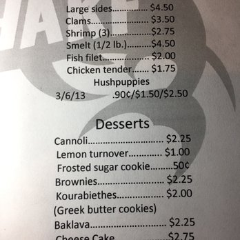 Rusty's Wharf - Dessert menu 4/2018 - Fish & Chips Near Me - Pataskala, Ohio Rusty's Wharf - Dessert menu 4/2018 - Fish & Chips Near Me - Pataskala, Ohio