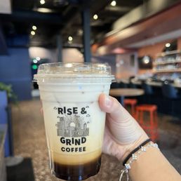 Iced black sugar latte Iced black sugar latte