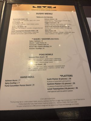 Menu photo 7 Level TwentyNine Peruvian & Asian Cuisine Pembroke Pines, FL