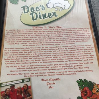 Doc's Diner - Seafood Near Me - Key Largo, Florida