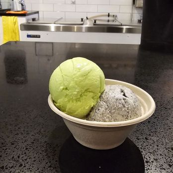 J Squared Ice Cream - Pandan & black sesame - Ice Cream & Frozen Yogurt Near Me - Richmond, British Columbia