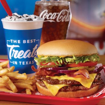 Dairy Queen - a large cheeseburger and fries - Fast Food Near Me - Aransas Pass, Texas Dairy Queen - a large cheeseburger and fries - Fast Food Near Me - Aransas Pass, Texas