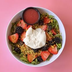 Burrata & Fruit Salad (Summer 2026 menu)