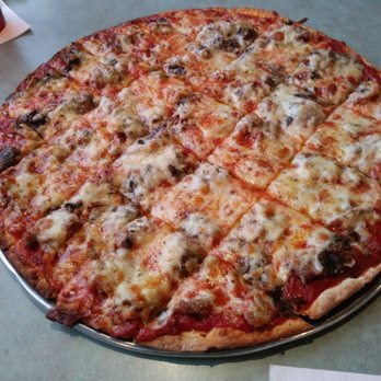 Ed & Joe's Pizza - Sausage and mushroom 14 inch pizza . - Pizza Near Me - Tinley Park, Illinois