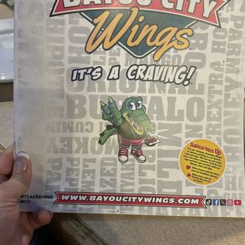 Bayou City Wings - Front of Menu - Sports Bars Near Me - Houston, Texas Bayou City Wings - Front of Menu - Sports Bars Near Me - Houston, Texas