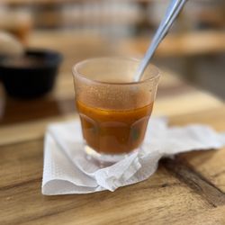 Four Tunas Fish & Bar - Oceanside - Delicious seafood broth.