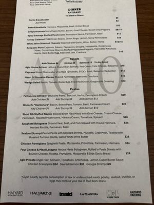 Menu photo 3 Agio Italian & Steak Brunswick, GA Menu photo 3 Agio Italian & Steak Brunswick, GA