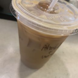 Hazelnut iced coffee.