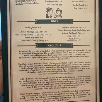 Village Square Cafe - Breakfast & Brunch Near Me - Redmond, Washington Village Square Cafe - Breakfast & Brunch Near Me - Redmond, Washington