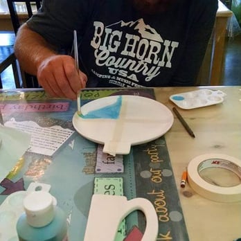 Pottery 2 Paint - Proud of my husband for painting, he had a blast! - Paint-Your-Own Pottery Near Me - Rapid City, South Dakota