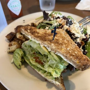 Crepeville - Half Sandwich Combo: veggie sandwich and Parisian Salad (comes with potatoes). Yum!! - Creperies Near Me - Sacramento, California Crepeville - Half Sandwich Combo: veggie sandwich and Parisian Salad (comes with potatoes). Yum!! - Creperies Near Me - Sacramento, California