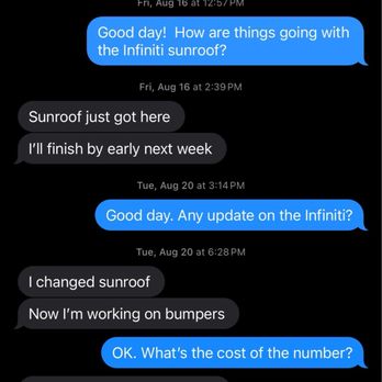 Sammy's Auto Care - Only asked about sunroof. That's what I paid for. Now saying what I paid was a deposit for the sunroof and number. - Auto Repair Near Me - Temple Hills, Maryland Sammy's Auto Care - Only asked about sunroof. That's what I paid for. Now saying what I paid was a deposit for the sunroof and number. - Auto Repair Near Me - Temple Hills, Maryland