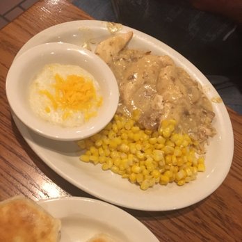 Cracker Barrel Old Country Store - Chicken and rice special with grits and Whole Kernel Corn - American Near Me - Gallup, New Mexico Cracker Barrel Old Country Store - Chicken and rice special with grits and Whole Kernel Corn - American Near Me - Gallup, New Mexico