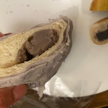 Diamond Bakery - Taro flaky bun. Good and VERY SOFT - Bakeries Near Me - Monterey Park, California