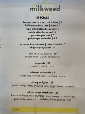 Menu photo 3 Milkweed Boston, MA Menu photo 3 Milkweed Boston, MA