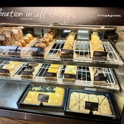 Living Green Cafe - Dessert display