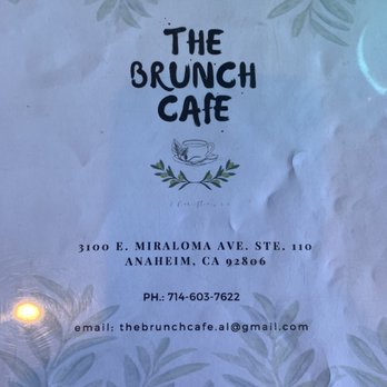 The Brunch Cafe - Menu - Cafes Near Me - Anaheim, California