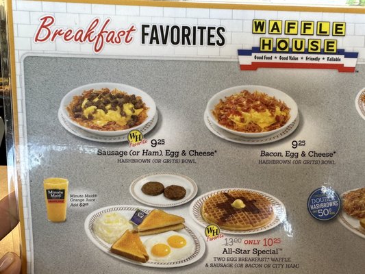 Menu photo 8 Waffle House Washington, NC