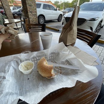 The Bagel Express - a bagel sandwich on a table - Bagels Near Me - Kendall, Florida The Bagel Express - a bagel sandwich on a table - Bagels Near Me - Kendall, Florida