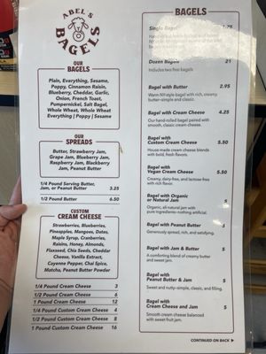 Menu photo 1 Abel’s Bagels Las Vegas, NV Menu photo 1 Abel’s Bagels Las Vegas, NV