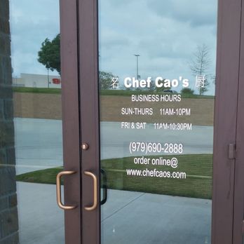 Chef Cao's - Chinese Near Me - College Station, Texas
