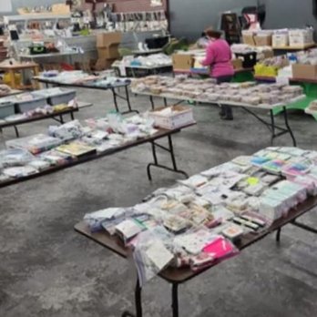 Scrapmania - Our indoor grage sale has stamps, dies, paper, tools, punches, storage, embellishments & soooooo much more! - Art Supplies Near Me - Cedar Rapids, Iowa