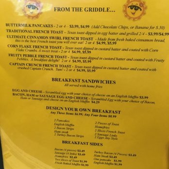 Sunshine Cafe - Menu page 3 - Breakfast & Brunch Near Me - Clinton, Massachusetts