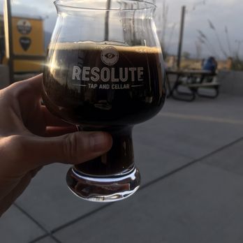 Resolute Brewing Tap & Cellar - Great glass! Pumpkin Porter - Breweries Near Me - Arvada, Colorado