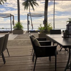 The Oriental Leyte - The view of the pool from the restaurant patio