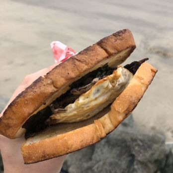 Dad's Luncheonette - Mushroom sandwich - seemed a little sparse this time around - New American Near Me - Half Moon Bay, California