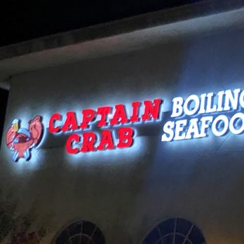 Captain Crab - Captain Cran sign - Seafood Near Me - Stockton, California