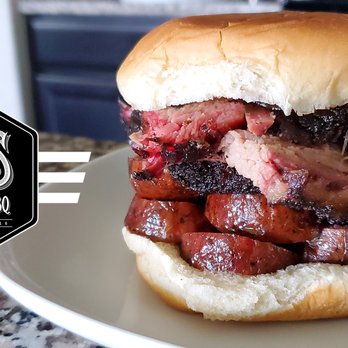 Pat's BBQ - Brisket & Brisket Sausage Sandwich - Food Trucks Near Me