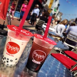 Pearls Bubble Tea - Original with milk & original with green tea