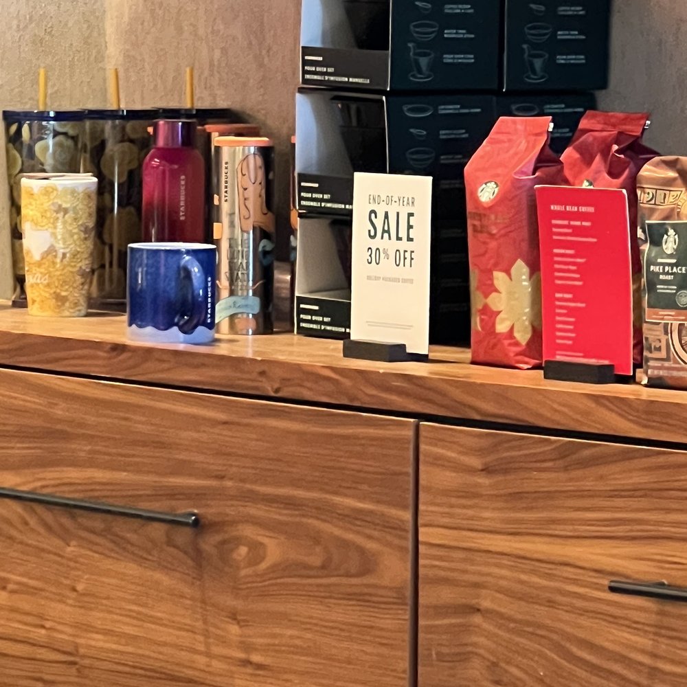 Starbucks - a variety of coffees on a counter - Coffee & Tea Near Me - Cedar Hill, Texas Starbucks - a variety of coffees on a counter - Coffee & Tea Near Me - Cedar Hill, Texas