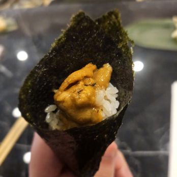 Sendo - Extra hand roll- Uni. Kinda worth it at $15 - Sushi Bars Near Me - Manhattan, New York Sendo - Extra hand roll- Uni. Kinda worth it at $15 - Sushi Bars Near Me - Manhattan, New York
