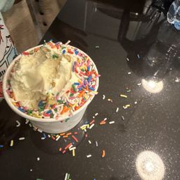 Vanilla w/ sprinkles Vanilla w/ sprinkles