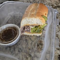 JJ Twig's Pizza and Pub - I ate half already. Very good Italian beef