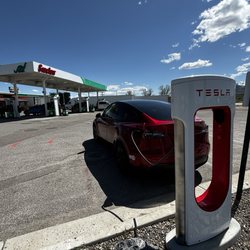 Tesla Charger - Next to the Dinasaur