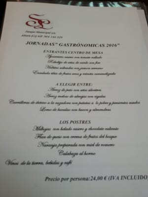 Menu photo 2 Las Piscinas Altura, CS Menu photo 2 Las Piscinas Altura, CS