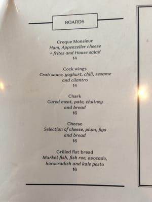 Menu photo 4 The Cock Helsinki, 18 Menu photo 4 The Cock Helsinki, 18
