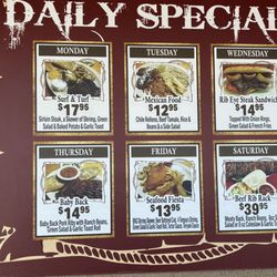 Buckboard BBQ & Catering - Daily specials