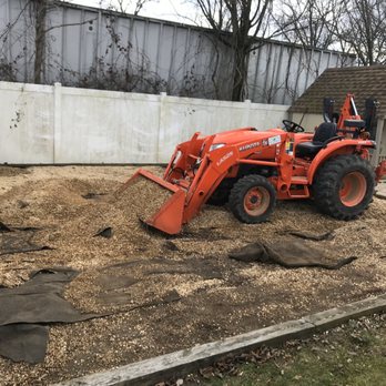 D.P.A Lawns & Landscaping LLC. - a man using a shovel to dig a pile of mulch - Landscaping Near Me - Hammonton, New Jersey D.P.A Lawns & Landscaping LLC. - a man using a shovel to dig a pile of mulch - Landscaping Near Me - Hammonton, New Jersey