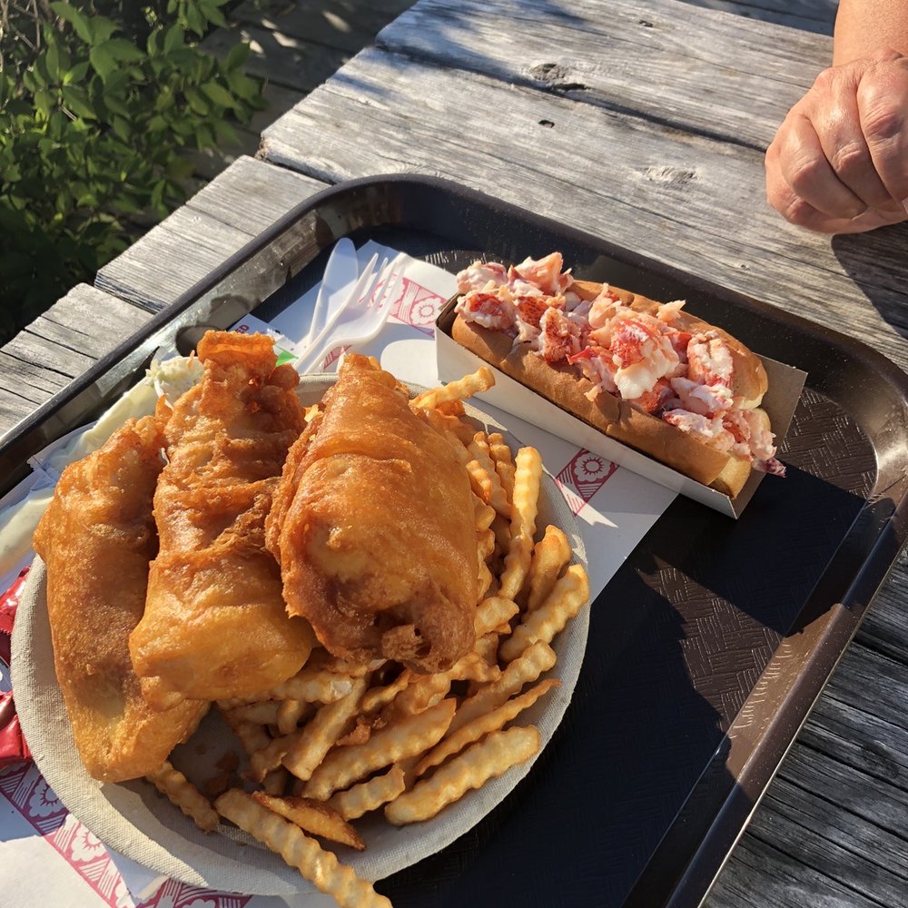 Fundy Take-Out - a plate of food on a tray - Seafood Near Me - Alma, New Brunswick